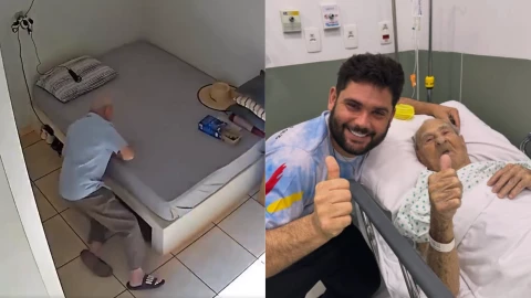 Accidente de influencer brasileño de 88 años