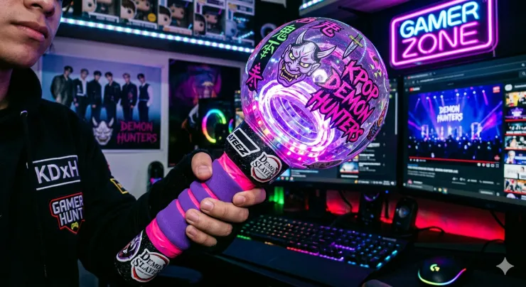 Lightstick gamer personalizado de KPop Demon Hunters