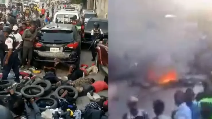 VIDEO_ Golpean y queman vivos a 13 presuntos pandilleros en Haití