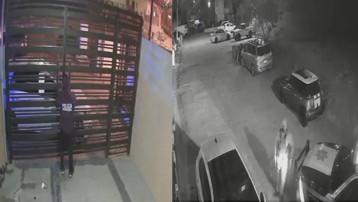 VIDEO: Presuntos policías roban vivienda en Tijuana, Baja California