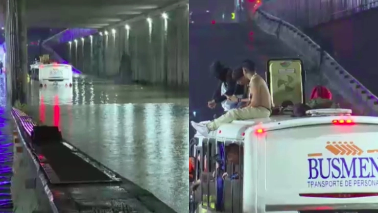 Foto de inundación en Zapopan.