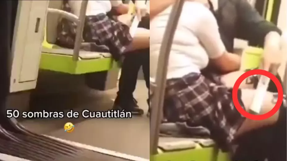 Pareja en metro de Cuautitlán