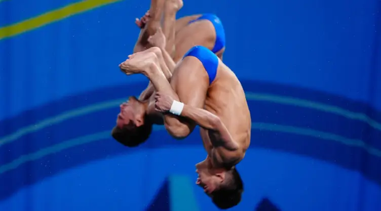 Kevin Berlín y Randal Willards en la plataforma 10 m Juegos Olímpicos París 2024