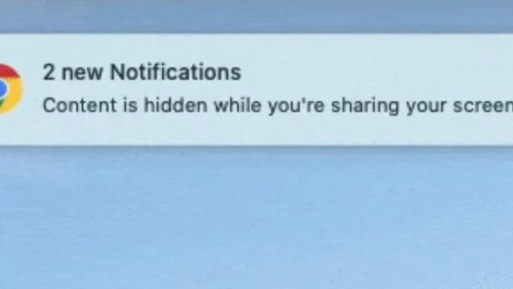 Google Chrome ocultará tus notificaciones cuando estés en videollamada