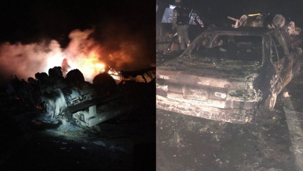 Vaca provoca choque que dejó 4 muertos en la carretera Reynosa-Monterrey