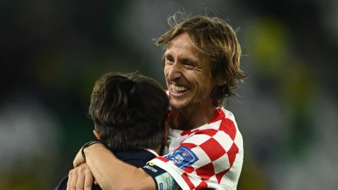 El capitán de Croacia Luka Modric