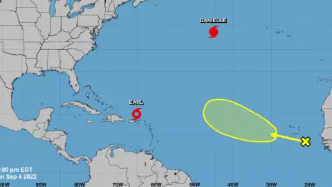 ¿El huracán Danielle y la tormenta Earl afectarán la Península