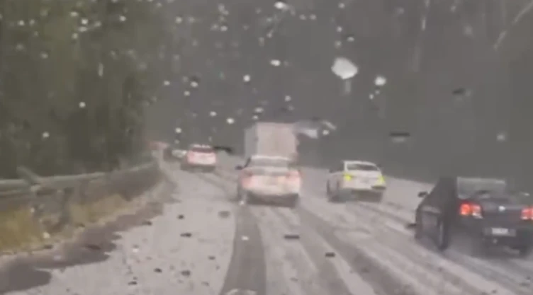 Caida de granizo
