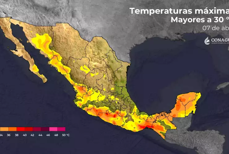 Clima en México 8 de abril