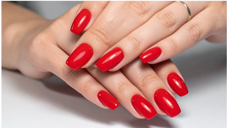 uñas rojas diseños