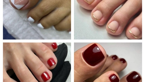 uñas de pies que estarán de moda