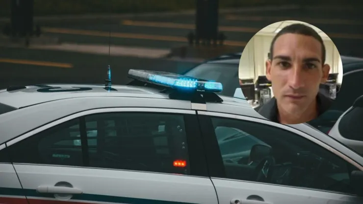 Patrulla de Policía y de hombre que decapitó a otro en Dallas, Texas.
