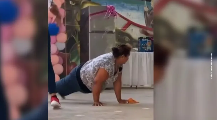 Mamás realizan el Anitta Challenge en pleno festival del Día de las Madres.