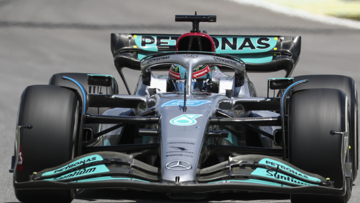 George Russell en el Gran Premio de Brasil