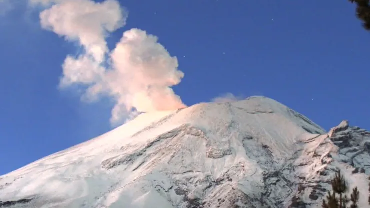 Monitoreo volcán Popocatépetl hoy