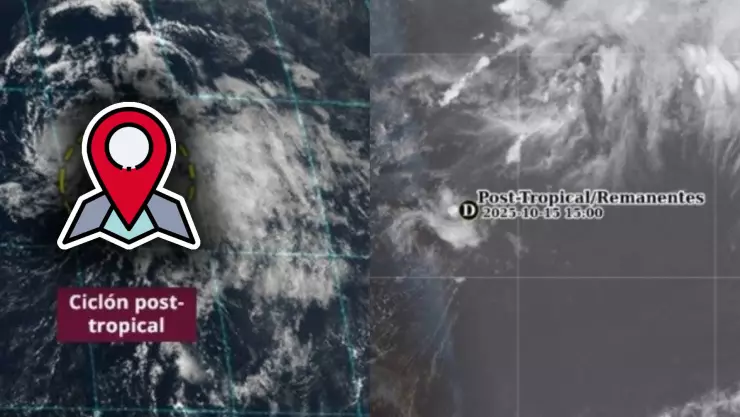 ¡ACTUALIZACIÓN! ‘Lorenzo’ se debilita a ciclón post-tropical en el Atlántico: Esta es su ubicación EXACTA hoy