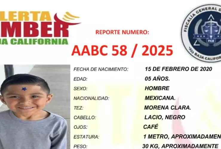 Desaparecido en Tijuana: se activa la alerta AMBER por el pequeño Alek David