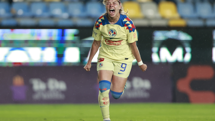 Katty Mart&iacute;nez festeja doblete ante Pachuca en Cuartos de Final con Am&eacute;rica Femenil