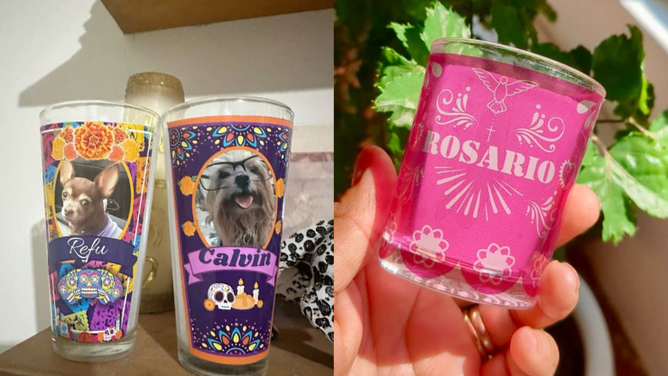 ¿Cómo hacer veladoras personalizadas para Día de Muertos mediano?