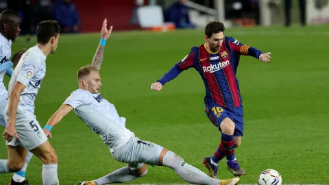 Messi ante el Valencia