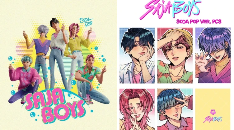 5 ideas de photocards de Saja Boys de Fanmade para verdaderos fans de KPop Demon Hunters | Para imprimir
