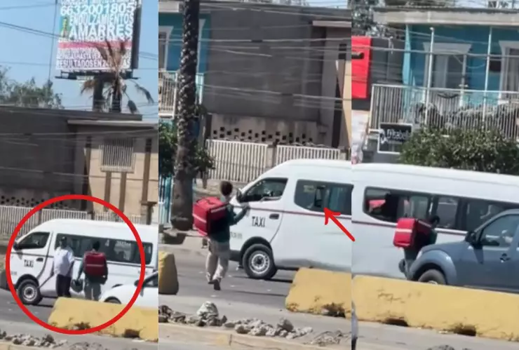PELEA EN EL TRÁNSITO DE TIJUANA.