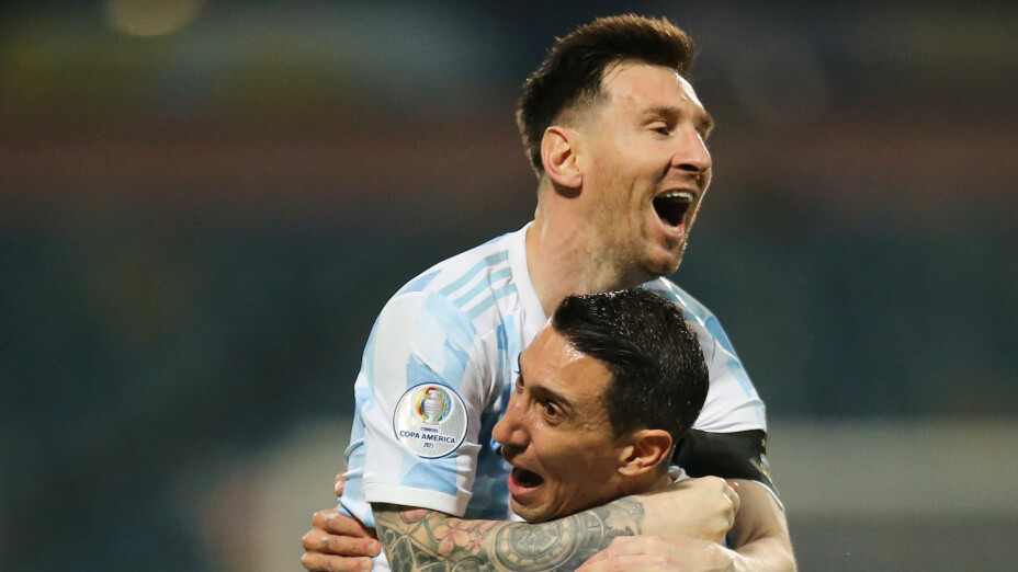 Lionel Messi y Ángel Di María