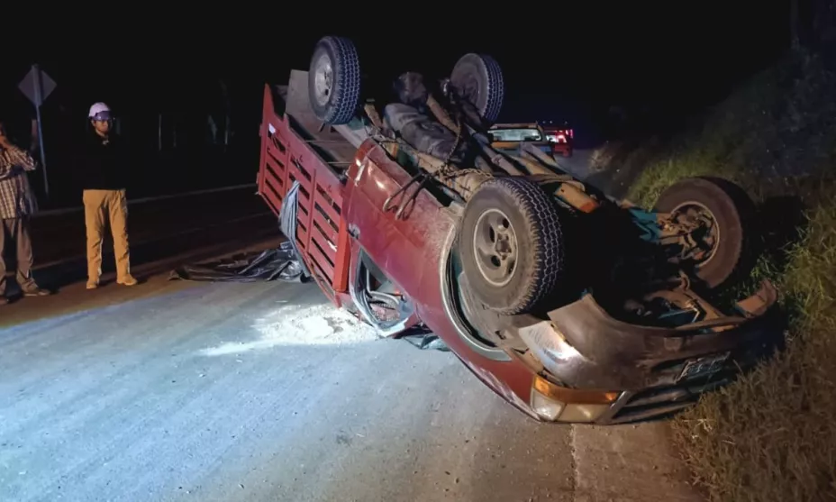 camioneta accidentada
