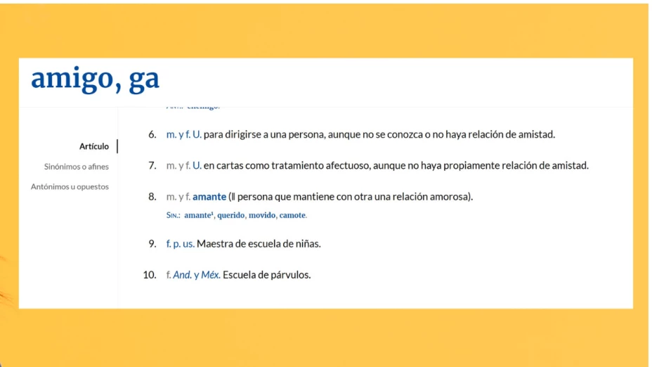 amigo rae significado