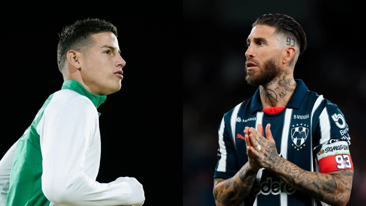 James Rodríguez y Sergio Ramos.