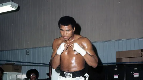 Muhammad Ali entrena en Gleasons Gym