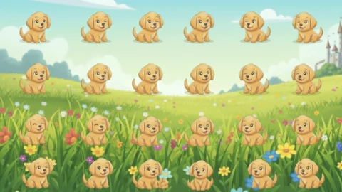 cachorros acertijo visual