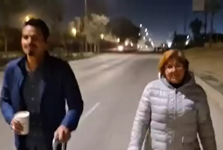 Manifestantes se retiran del bloqueo en el aeropuerto de Tijuana hoy 12 de marzo