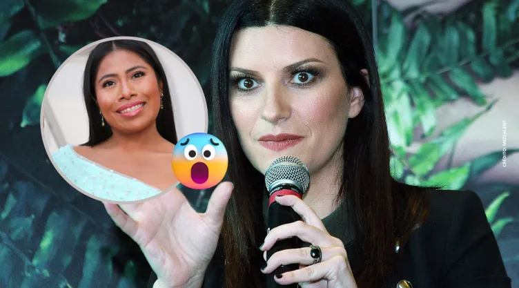 Yalitza Aparicio reacciona a la FOTO con filtro de Laura Pausini.