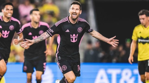 Lionel Messi celebra un gol en el Inter Miami de la MLS