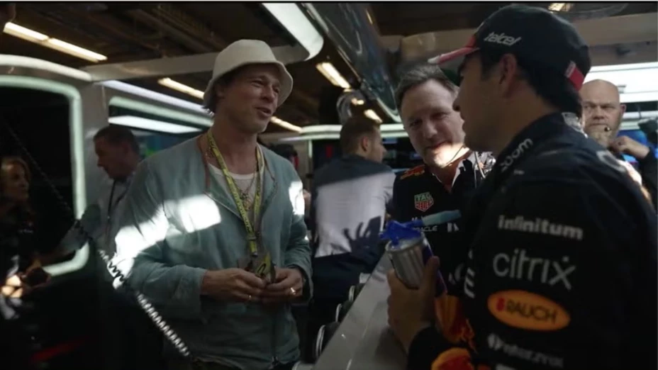 Brad Pitt y Checo Pérez