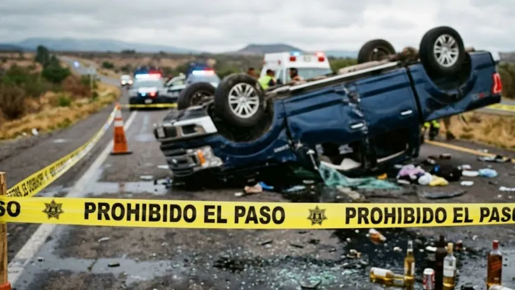 VUELCA camión de CERVEZAS en carretera de Guanajuato; ¿dónde fue?