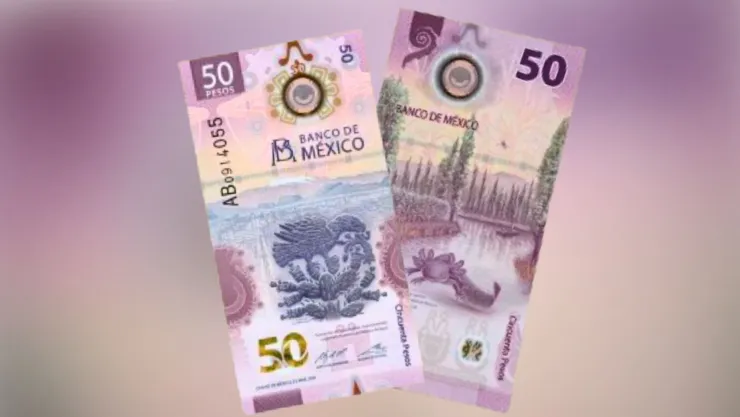 Billete de 50 pesos de la familia G del Banco de México