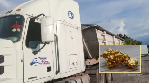 Robo de tractocamión con concentrado de oro y plata en carretera de Durango-Manzanillo