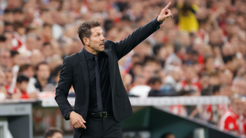 Diego Simeone, DT del Atlético de Madrid