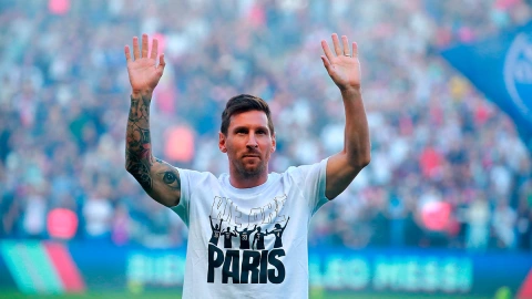 Messi en el Parque de los Príncipes
