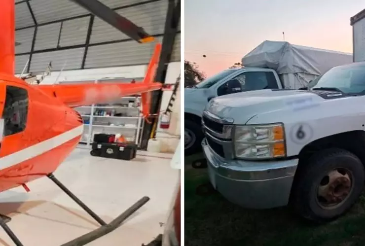 Operativo reveló helipuerto clandestino con armas y equipo táctico