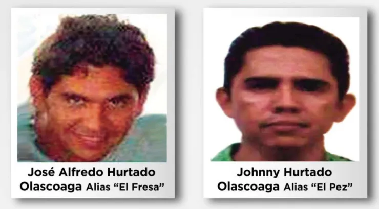 José Alfredo Hurtado Olascoaga, “El Fresa” y Johnny Hurtado Olascoaga, “El Pez”.
