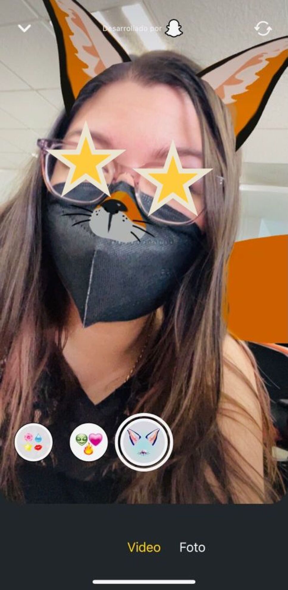lentes de snapchat en bumble notas de video