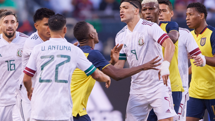 grito homof&oacute;bico Mexico vs Ecuador