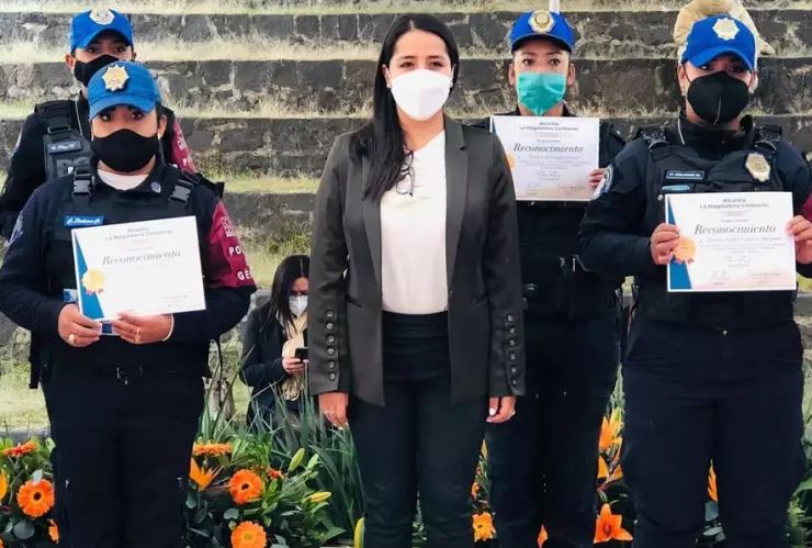 La Policía de Género está conformada en la alcaldía Magdalena Contreras por un grupo de 18 mujeres y hombres adscritos a la Policía Auxiliar.