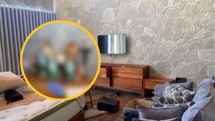 Altar de El Mencho hallado en su casa