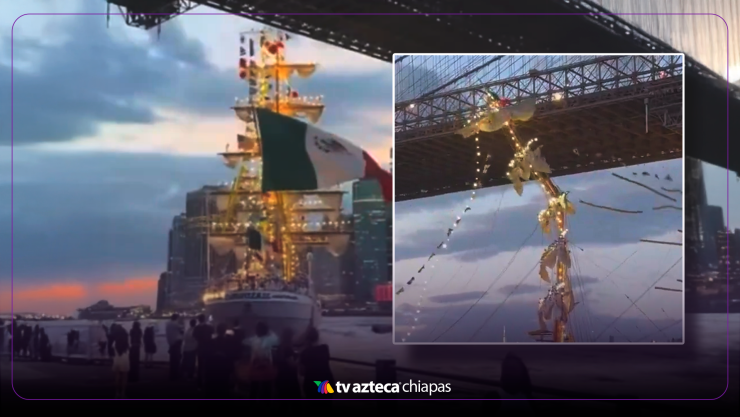 VIDEO: Accidente del Buque Escuela Cuauhtémoc en Nueva York hoy 17 de mayo