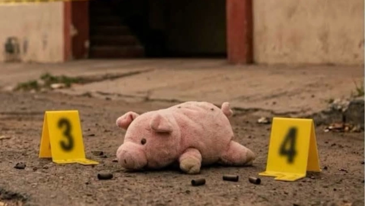 qué significan los peluches de cerdito rosas hallados en Sinaloa