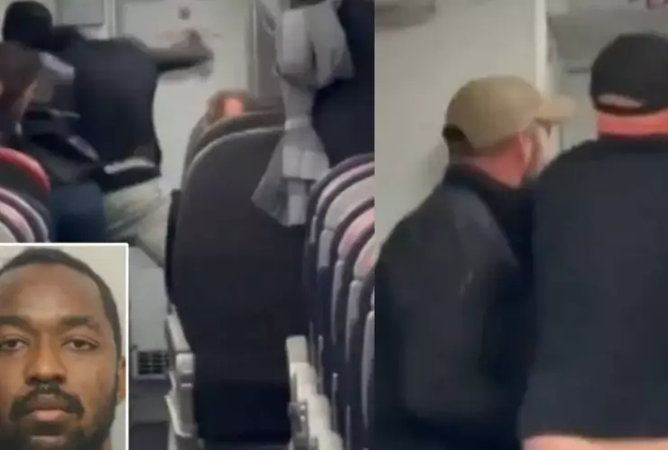 pasajero que decía huir de “demonios”